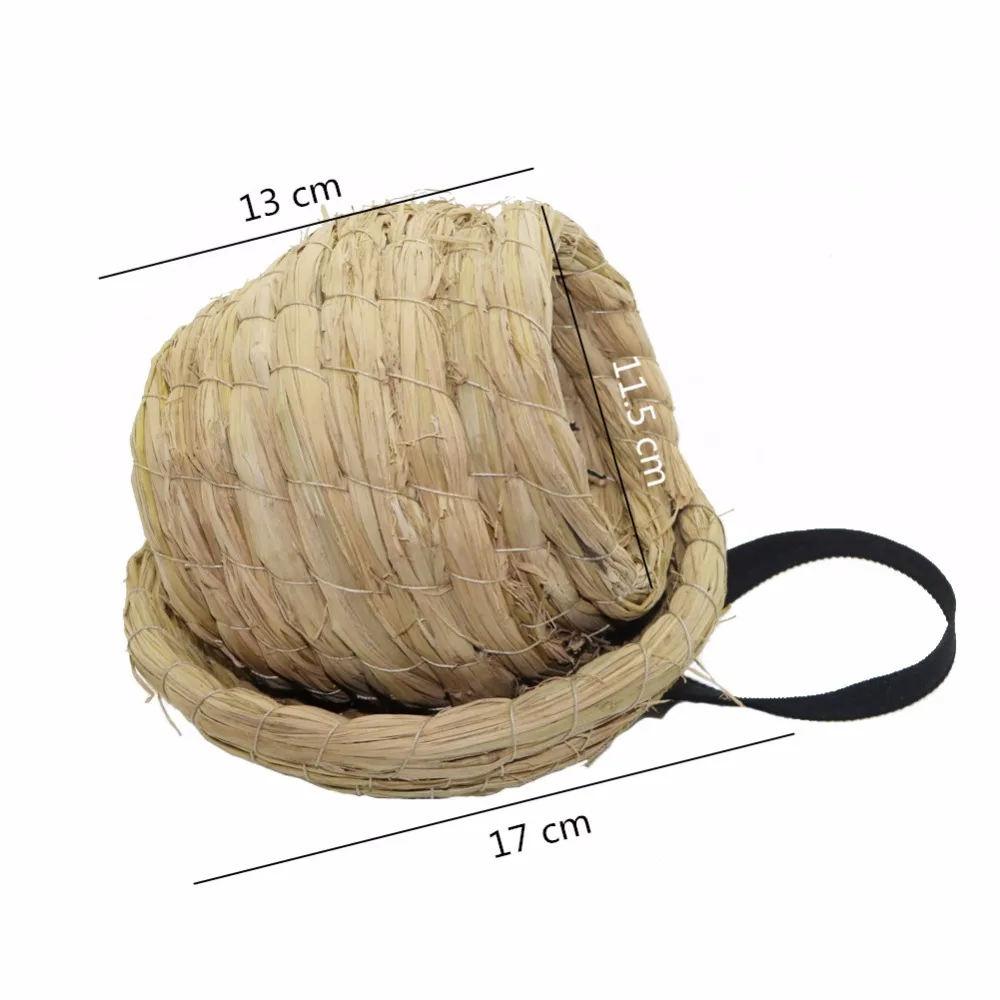 2 дополнительных соломенные большие клетки для птиц попугаев Птичье гнездо