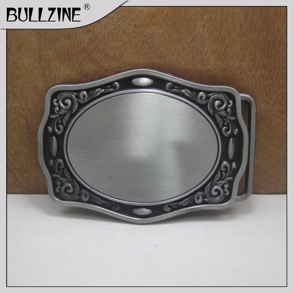 

The Bullzine Blank DIY belt buckle with pewter finish FP-03341 with continous stock suitable for 4cm width belt