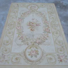 4'X6. 5' белое поле французский шерстяной ковер из обюссона ручной работы шерсть ковры и ковры оптом и в розницу магазин ковров