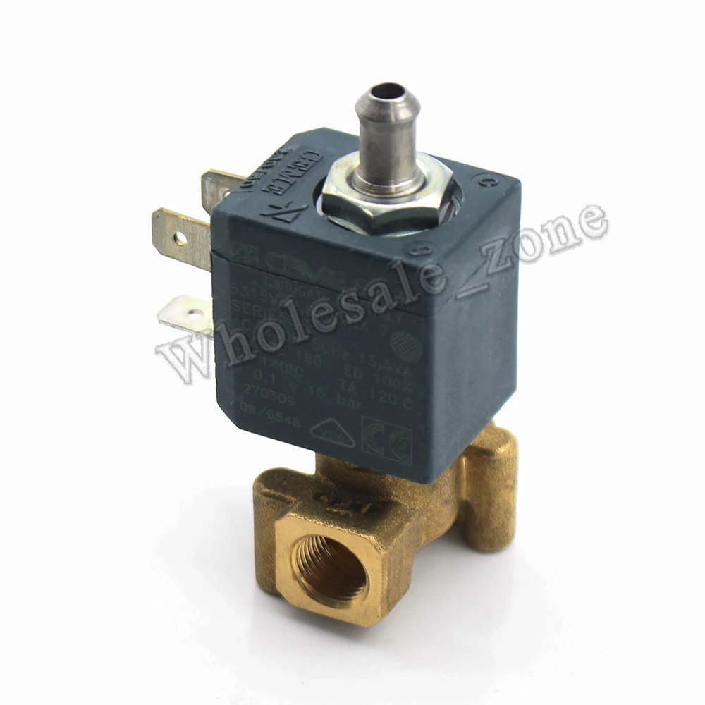 CEME 5315 нормально закрытый 2/2 Way AC 230V G1/8 &quot15Bar латунный Электрический Соленоидный