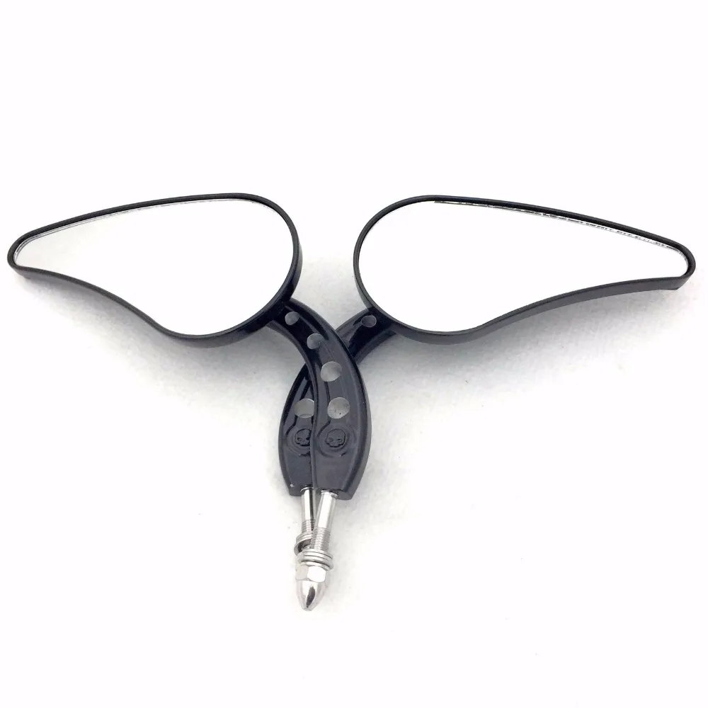 Afetermarket free shipping motorcycle mirror Motorcycle BLACK Raindrop Side Mirrors For 1984 and up Harley Davidson Touring Str