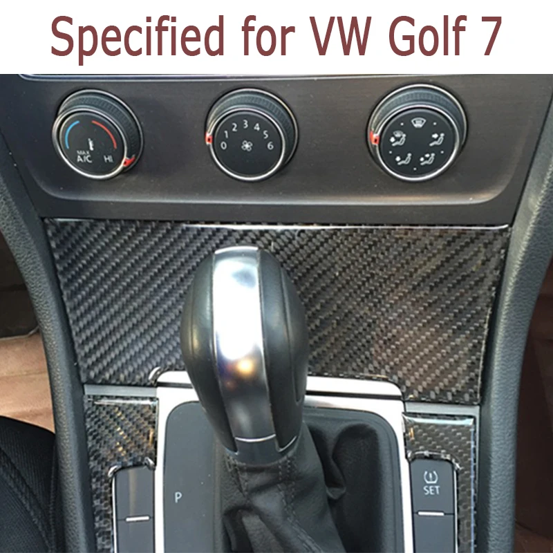Центральная консоль AC, наклейки из углеродного волокна для Volkswagen VW Golf 7 GTI R GTE GTD MK7 2013- LHD, аксессуары для стайлинга автомобилей