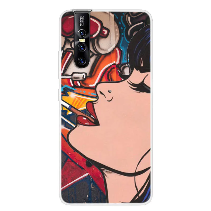 271901-VIVO V15 PRO 现代风软壳-吸烟美女