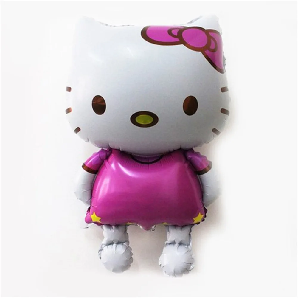 70*114 см надувные шары из алюминиевой фольги Hello Kitty воздушные для свадьбы и дня
