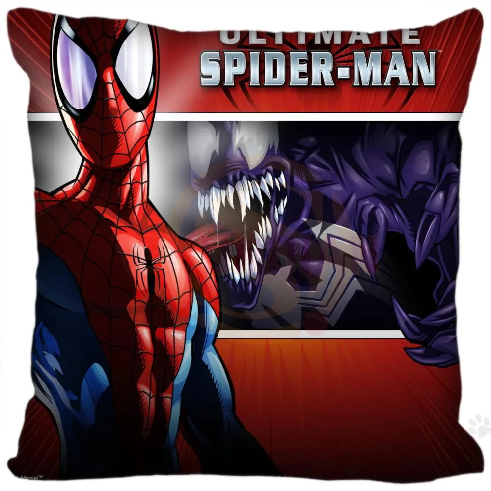 Hot Custom Spiderman Pillow Case Zipper 35x35cm 40x40cm 45x45cm