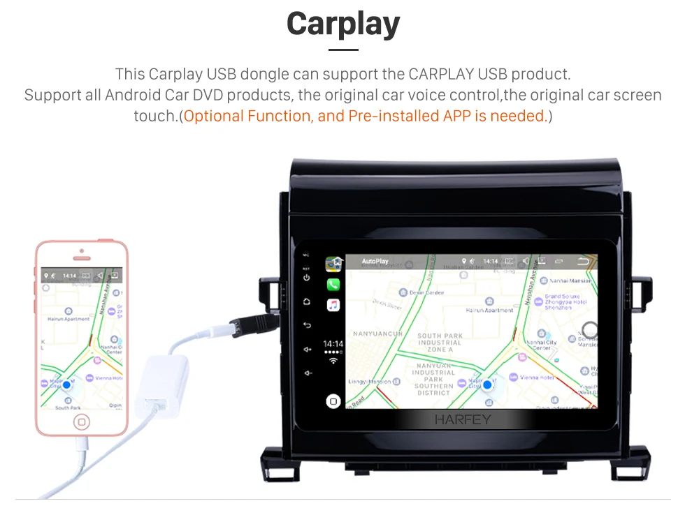 Flash Deal Harfey HD 8" Android 8.1 Car GPS Autoradio Navi Radio 3G WiFi Multimedia Player for Toyota Vellfire ANH20 ALPHARD 2009-2014 13