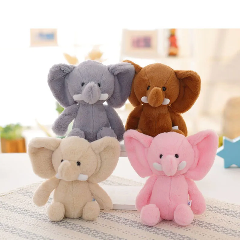 

1 piece 25cm Soft stuffed elephant toys Cartoon anime elephant plush toys gifts for kids (free to Russia)