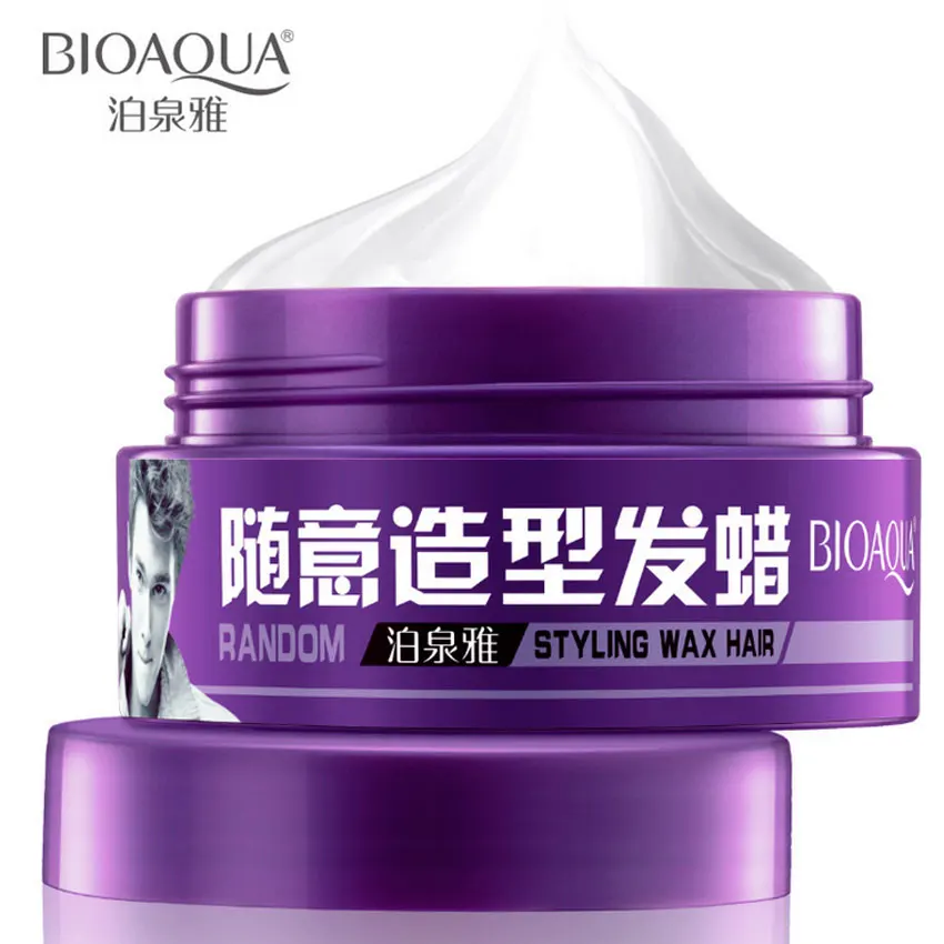 

BIOAQUA Men Styling hair wax Salon Hair Model Mud Fast Drying Long-lasting Random Style Waxes Hold Low Shine Hair Styling Wax