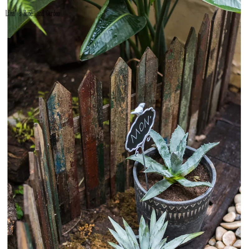 folding handmade vintage rustic weathered wooden fence