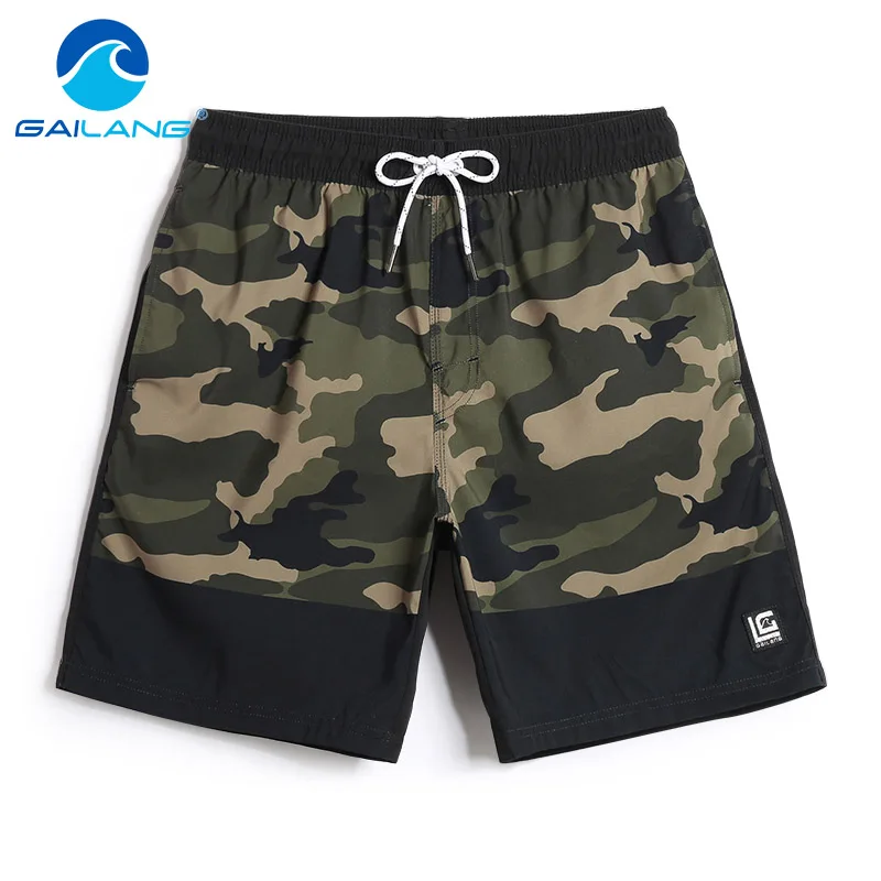 

Gailang Brand Men Beach Shorts Boxer Trunks Boardshorts Plus Size Men's Swimwear Swimsuits Bermuda Short Bottoms Quick Drying