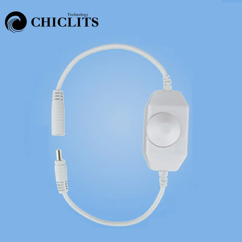 

LED Dimmer Mini DC 12V-24V Manual Knob LED Dimmer Switch Controller Single Color for Led Strip Adjust Brightness On/Off