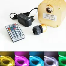 28key РЧ пульт дистанционного управления 16 Вт RGBW светодиодный светильник двигатель мерцающие колеса драйвер экран Потолок DIY деко+ 300 шт 0,75 мм 3 м волоконно-оптический PMMA