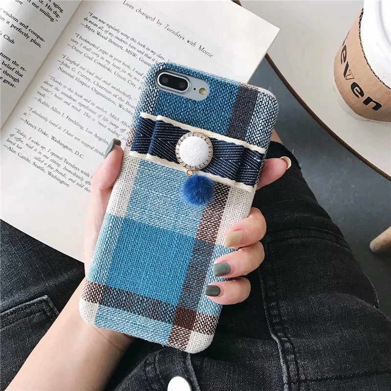 Cloth Fabric Stripe Phone Case (2)