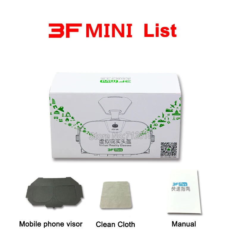 Fiit VR 3F MINI 3D Helmet Virtual Reality Goggles Vr BOX 2.0 gafas 3D VR Glasses Cardboard VR Headset For 4.0-6.3inch Smartphone (1)