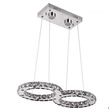 

Creative personality dining room lamp three dining room lamp home led crystal chandelier three color light hanging lamp fixture