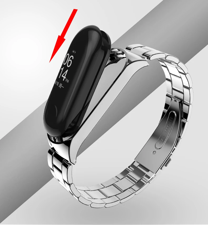 Stainless Steel Wrist Strap for Xiaomi Mi Band 3 Strap Metal Correa Mi Band 3 Bracelet Pulsera Miband 3 Pulseira Replacement (24)