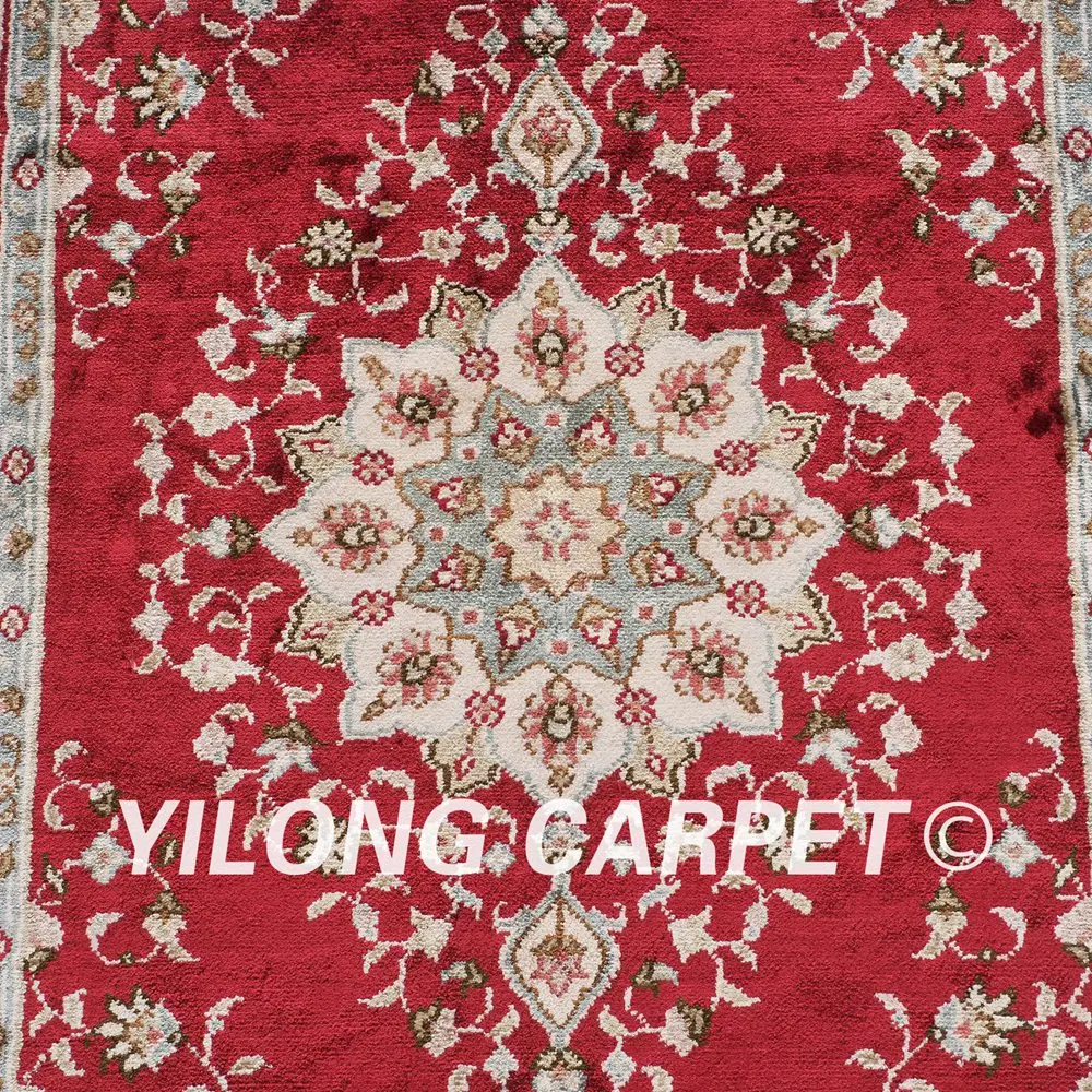 YILONG 2 'x 3' турецкий Шелковый Ковер Классический дизайн ручной работы