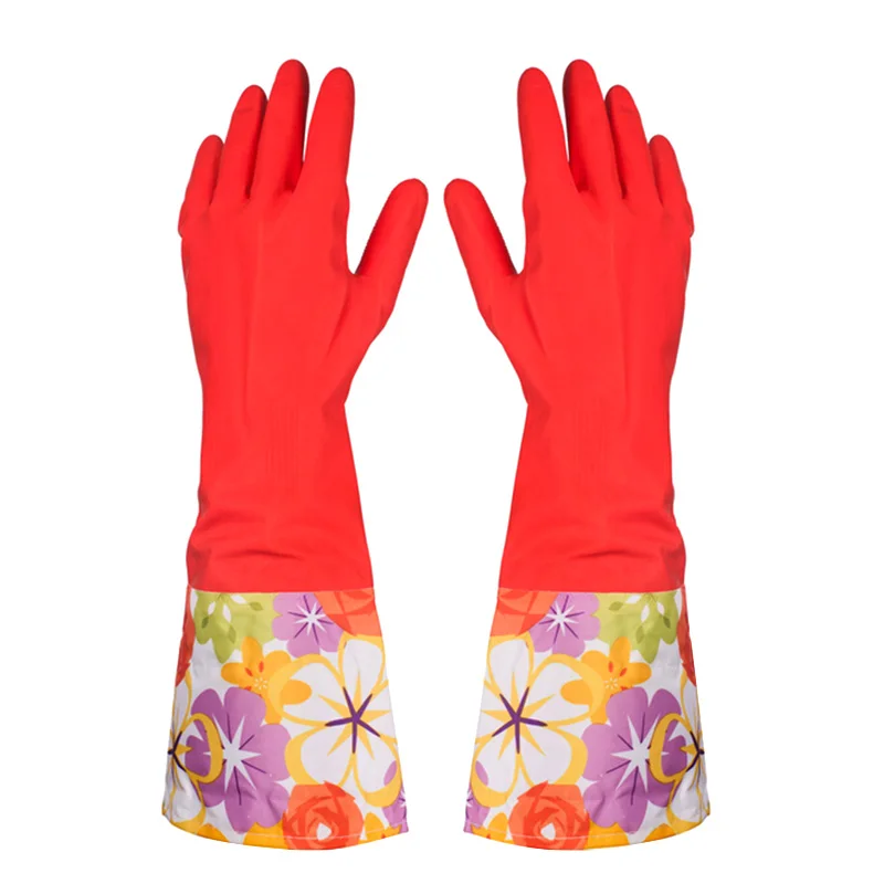 2016 New Hot Sale Waterproof Household Glove Warm Dishwashing Glove