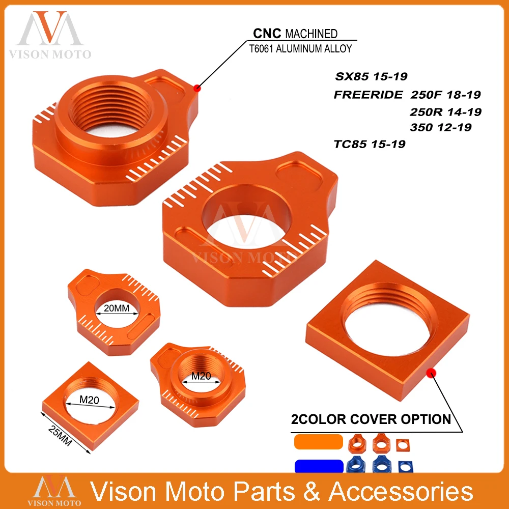 CNC сзади сеть Adjuster мост блок для KTM SX85 2015 2016 2017 2018 2019 FREERIDE 250F 18-19 Фрирайд 250R 14-19 Фрирайд 350