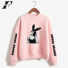 Ariana Grande, большие размеры, водолазки, толстовка с капюшоном, женская уличная одежда, Ariana, толстовка "Гранде", модная зимняя/осенняя одежда
