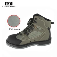 Мужская обувь для охоты; дышащая водонепроницаемая обувь; нескользящая обувь для рыбалки; болотные ботинки с войлочной подошвой