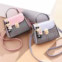 Новинка г.; женская сумка через плечо ярких цветов из искусственной кожи высокого качества; Лидер продаж; Изысканная Повседневная простая сумка для маленьких девочек