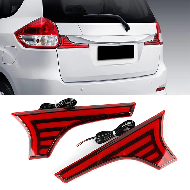 OKEEN 2pcs Car LED Rear Bumper Reflector Light for Suzuki Ertiga 2012- Tail Brake Light for SCROSS VITARA SX4