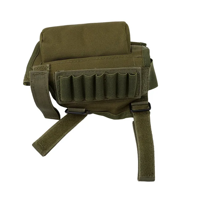 Tactical Rifle Cases Cheek Rest Riser Ammo Cartridges Hunting Carrier Canvas Pouch Round