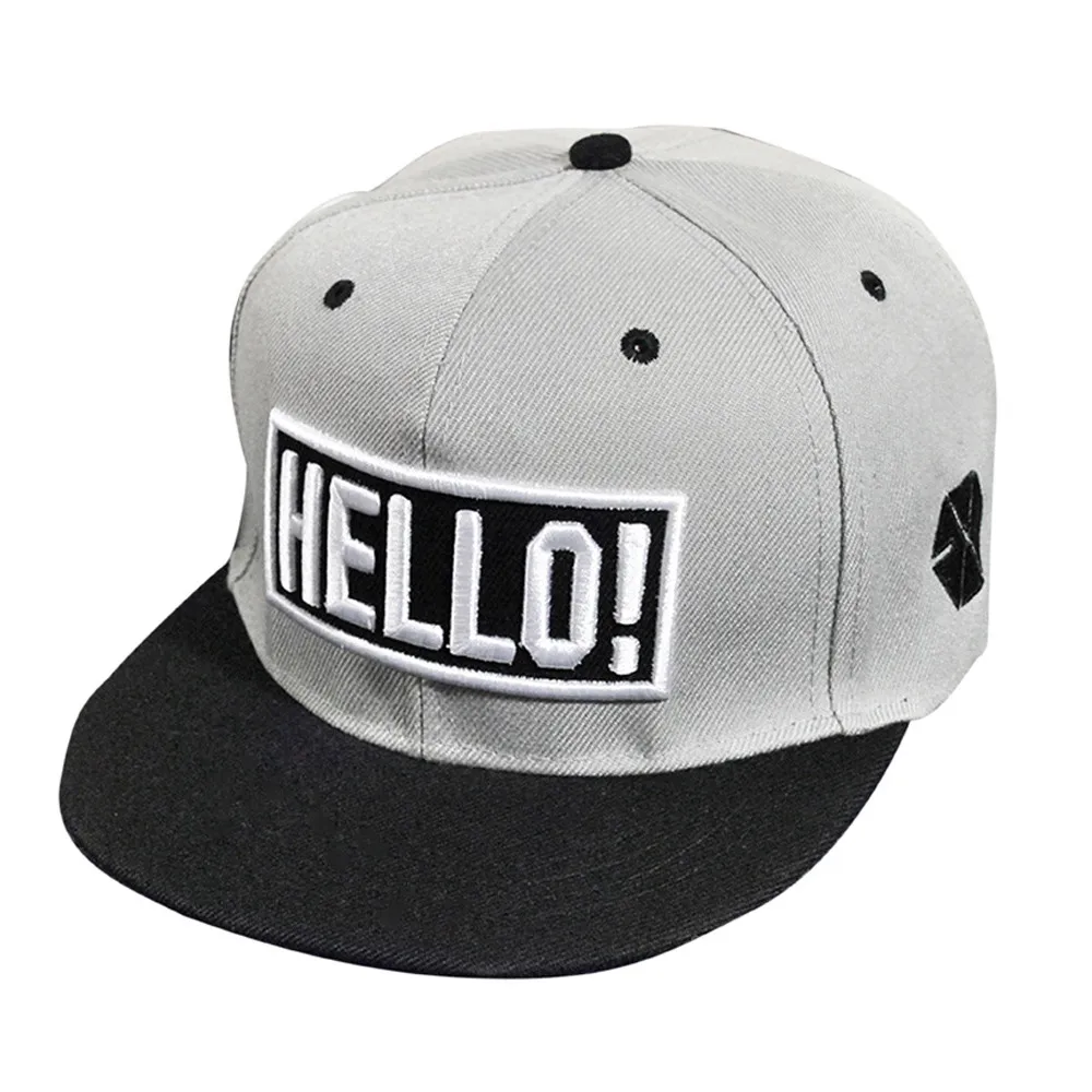 Модная вышивка Snapback Мальчик Хип Хоп Регулируемый головной убор бейсбольная