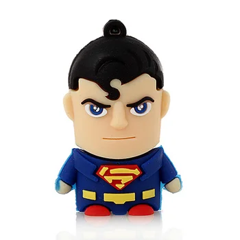 

USB 3.0 Pendrive Cartoon Superman Cute Usb Flash Drive 64GB 32GB 16GB 8GB Full Capacity Pen Drive 32gb Pen Drives Driver Gifts