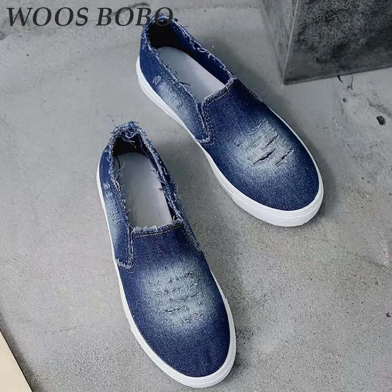 

2019 New Womens Canvas Shoes Fashion cowboy Canvas Female Flats shoes Comfortably breathable Casual Pantshoes Large Size 35-43