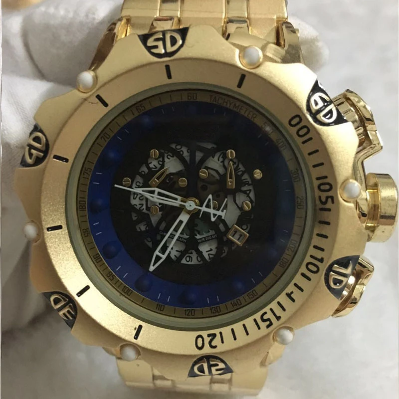 

Mens Watches Luxury Brand Design Golden Waterproof Quartz Watches For Men Sport Male Gold Wristwatches Relogio Dourado Masculino