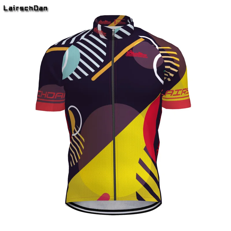 

2019 LairschDan Men Cycling Jersey Motocross Short Sleeves Tops Bicycle Retro MTB Downhill Shirt Road Bike Team Autumn Sports