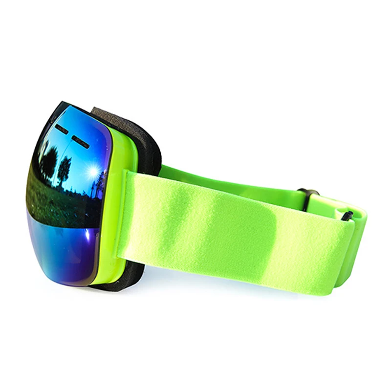 Противотуманные линзы с двойным зеркальным покрытием, лыжные очки с УФ-защитой, очки для снегохода, сноуборда, магнитные лыжные очки для сноуборда, EYTOCOR