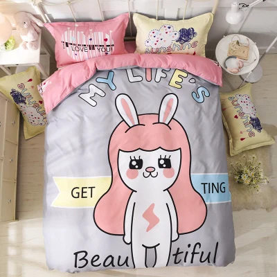 جديد طقم سرير لحاف طقم أغطية غطاء سرير الأوروبية نمط بالغين الاطفال نوم مجموعات الملكة/كامل حجم البوليستر سرير