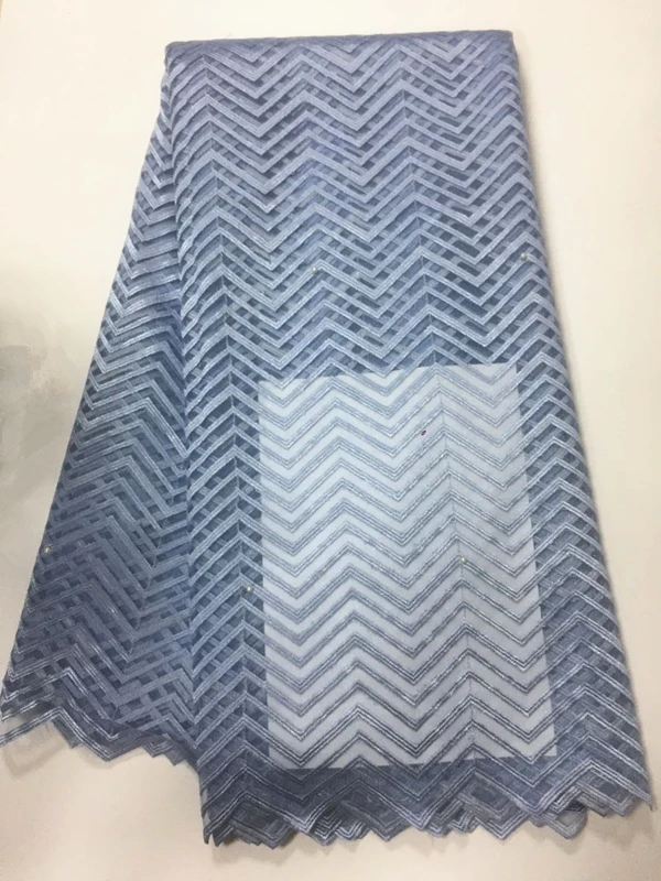 

High quality wedding lace fabric African French Net Laces Polyester Material With Rhinestones Embroidery Lace Dress