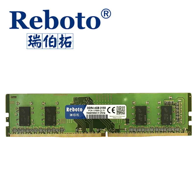 

Reboto ddr4 ram 4GB 2133MHz or 2400MHz DIMM Desktop Memory Support motherboard ddr4