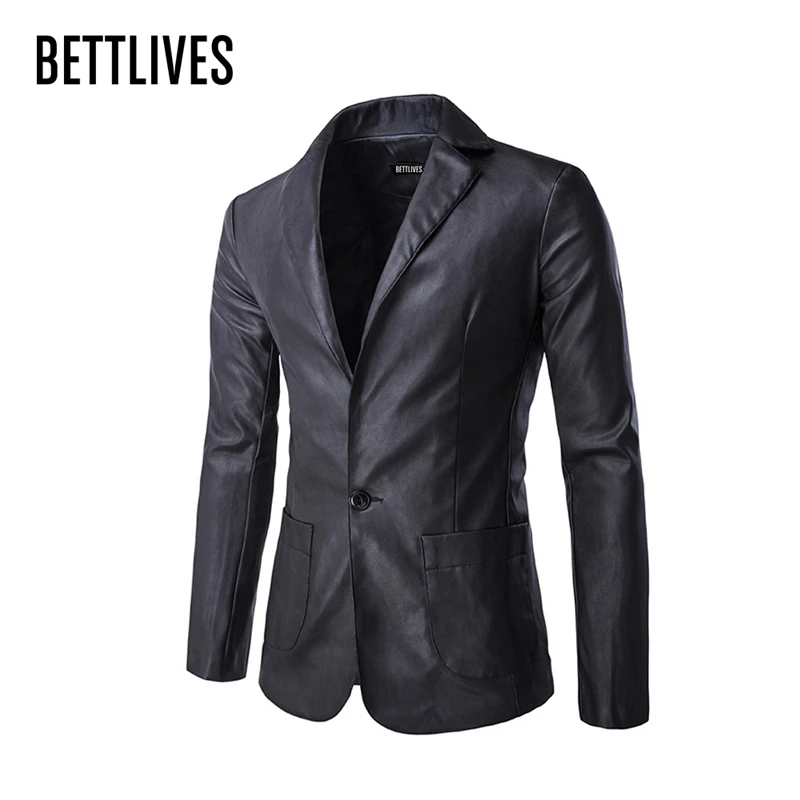 blazer masculino couro