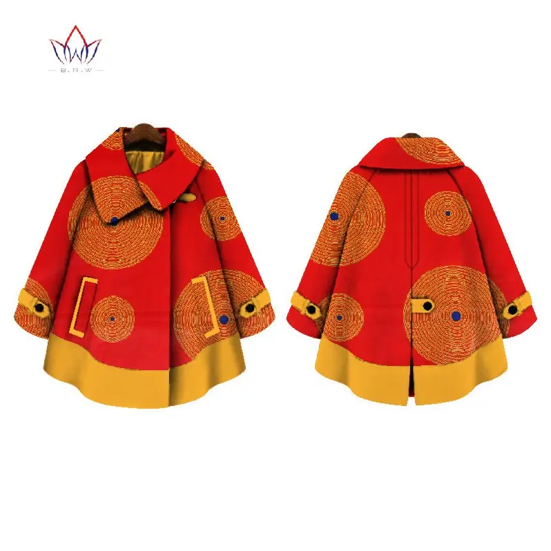 

2019 African Clothing kids dashiki Traditional cotton Dresses Matching Africa Print Children top baby clothes regular WY1136