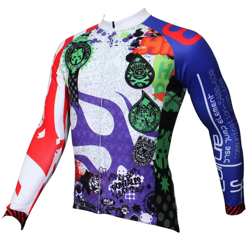 

PALADIN " Chase " Mens Long Sleeve Cycling Jersey Bike Shirt Cycling Clothing