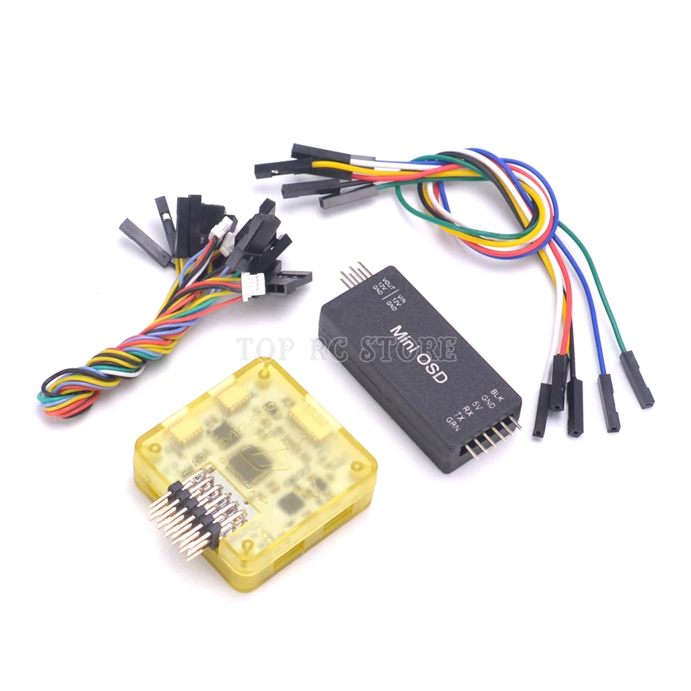 Openpilot CC3D EVO Контроллер полета с Чехол и мини OSD для FPV Stingy V2 235 ZMR250 FPV Дрон Квадрокоптер