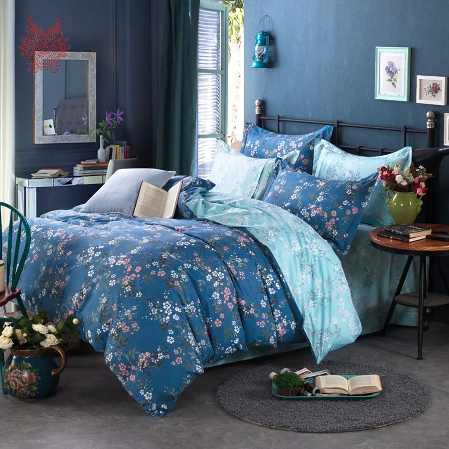 Online kopen wholesale dekbedovertrekken blauw uit china ...