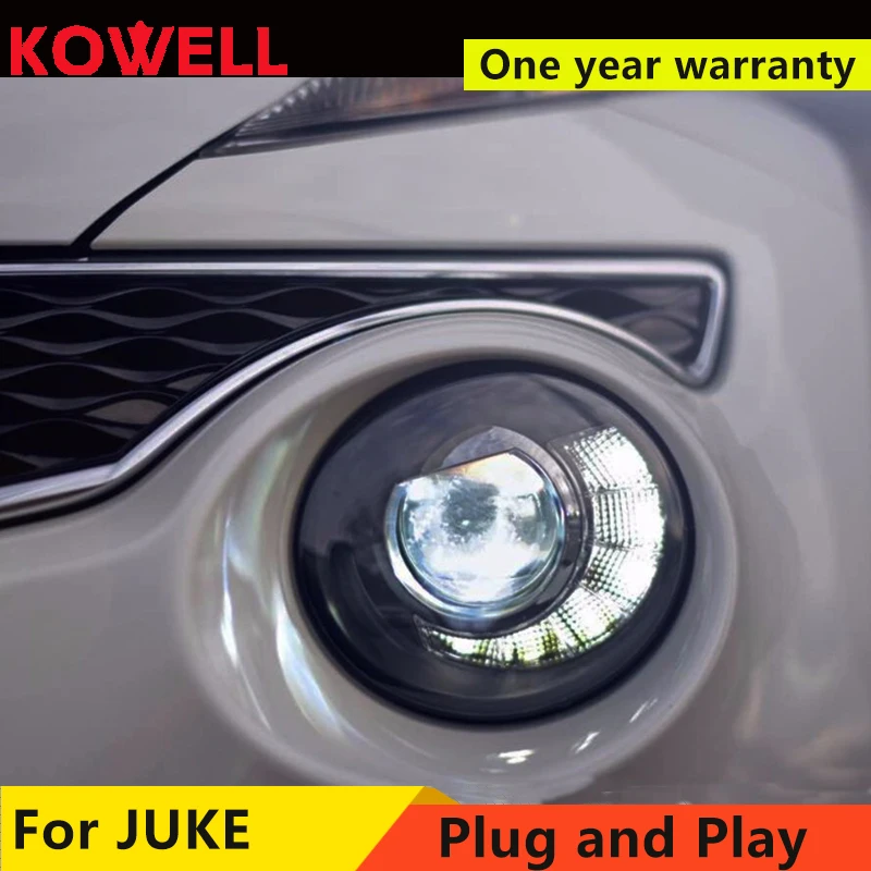 Стайлинг автомобиля KOWELL для Nissan JUKE фары 2013 2014 2015 2018 светодиодные ESQ передняя лампа