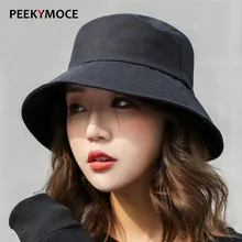 Peekymock мужская шляпа-Панама для женщин и девочек, летняя Новинка, шляпа для рыбаков с плоским верхом, Женская однотонная уличная Кепка с защитой