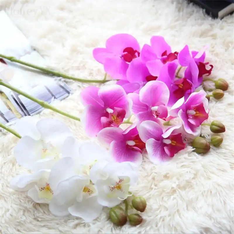 Hawaiian Orchid Artificial Flowers Wedding Bouquet Bridal Bouquets