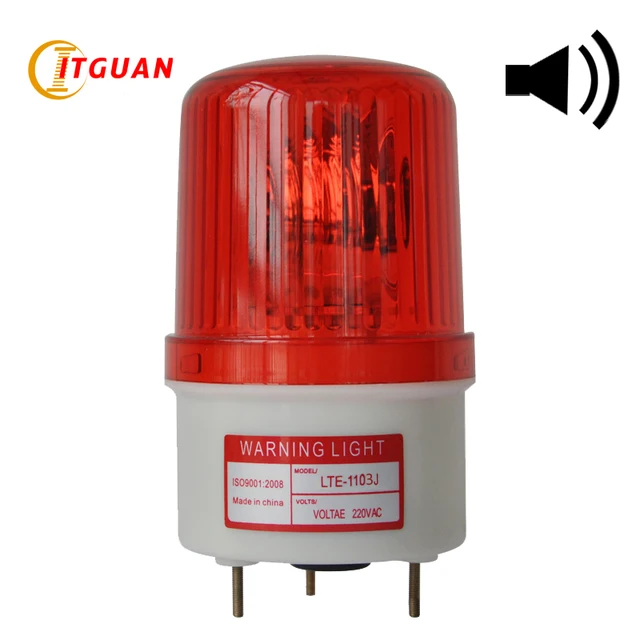 LTE 1103J Rotating Warning Light Alarm Red/Amber/Green/Blue Rotary