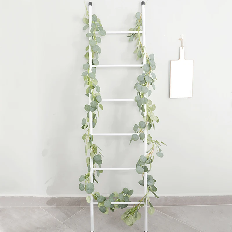 

artificial Fake Plants Wedding Decoration Artificial Green Eucalyptus Vines Rattan Ivy Wreath Wall Decor Vertical Garden