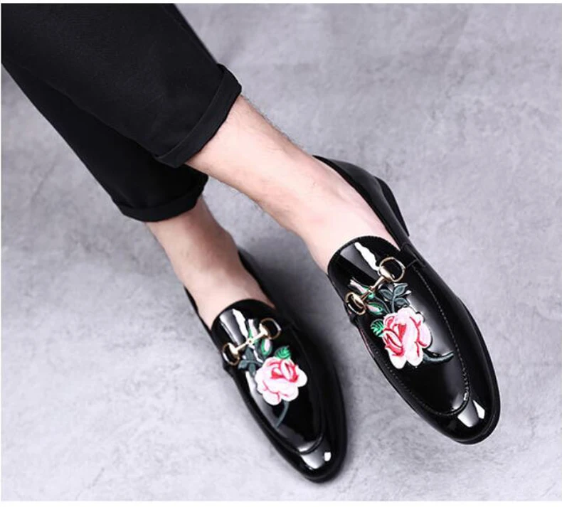 Men's Casual Shoes Loafers Men Leather Shoes Slip On Loafers Mens Moccasins Black Pu Leather Mens Shoe Casual Plus Size 46 47 48 (9)