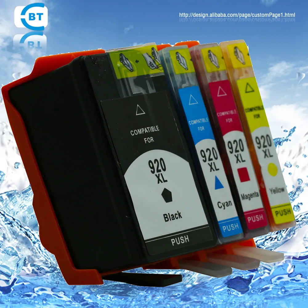 

4 color 1set Compatible hp920 xl ink cartridge for hp 6000 6500 printer