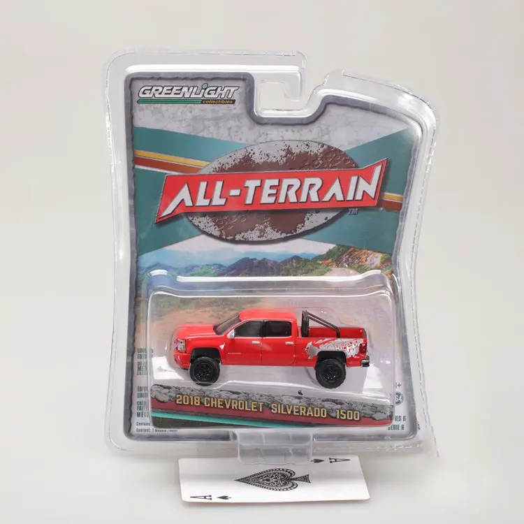 GreenLight 1:64 2018 CHEVRO LET SILVERADO 1500 бутик игрушечный автомобиль из сплава для детей